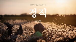 韓国語で「正直」とは？【정직】意味を勉強しよう！