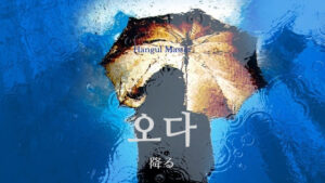 韓国語で「降る」とは?【오다】意味を勉強しよう!