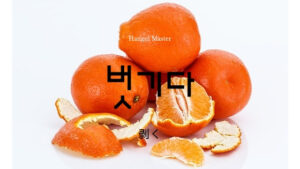 韓国語で「剥く」とは？【벗기다】意味を勉強しよう！