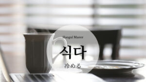 韓国語で「冷める（冷える）」とは？【식다】意味を勉強しよう！