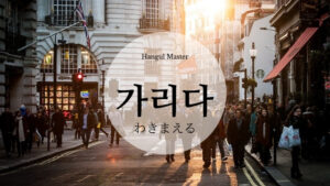 韓国語で「わきまえる」とは？【가리다】意味を勉強しよう！