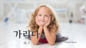 韓国語で「選ぶ」とは？【가리다】意味を勉強しよう！
