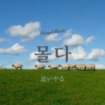 韓国語で「追いやる」とは？【몰다】意味を勉強しよう！