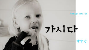 韓国語で「すすぐ」とは？【가시다】意味を勉強しよう！