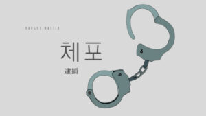 韓国語で「逮捕」とは？【체포】意味を勉強しよう！