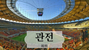 韓国語で「観戦」とは?【관전】意味を勉強しよう!
