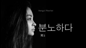 韓国語で「罵る」とは？【분노하다】意味を勉強しよう！
