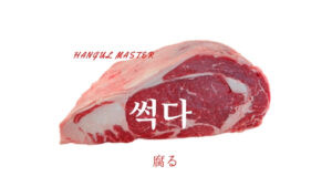 韓国語で「腐る」とは？【썩다】意味を勉強しよう！