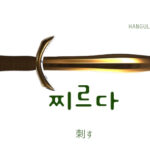 韓国語で「刺す」とは?【찌르다】意味を勉強しよう!