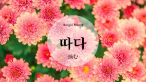 韓国語で「摘む」とは？【따다】意味を勉強しよう！
