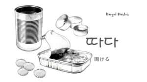 韓国語で「開ける」とは？【따다】意味を勉強しよう！