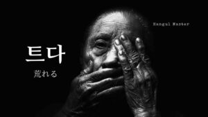 韓国語で「荒れる」とは?【트다】意味を勉強しよう!