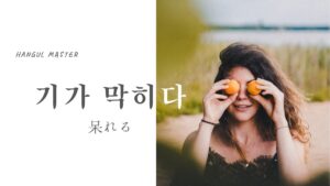 韓国語で「呆れる」「素晴らしい」とは？【기가 막히다】を活用する！