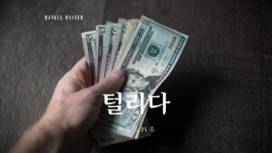 韓国語で「ゆすられる」とは?【털리다】意味を勉強しよう!
