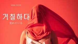 韓国語で「荒れている」とは？【거칠하다】意味を勉強しよう！