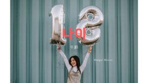韓国語で「年齢」とは？【나이】意味を勉強しよう！