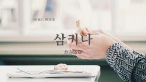 韓国語で「飲み込む」とは?【삼키다】意味を勉強しよう!