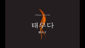 韓国語で「燃やす」とは?【태우다】意味を勉強しよう!