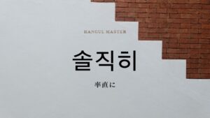 韓国語の副詞「率直に」とは？【솔직히】意味を勉強しよう！