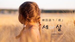 韓国語の年齢を表す「歳」とは?【세/살】の違いまとめ!