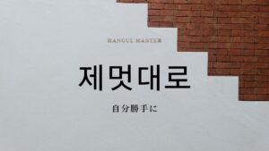 韓国語の副詞「自分勝手に」とは?【제멋대로】意味を勉強しよう!