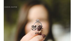 韓国語で「求婚」とは？【청혼】意味を勉強しよう！
