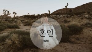 韓国語で「婚姻」とは？【혼인】意味を勉強しよう！