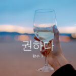韓国語で「勧める」とは？【권하다】意味を勉強しよう！