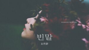 韓国語で「お世辞」とは?【빈말】意味を勉強しよう!