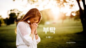 韓国語で「お願い」とは?【부탁】意味を勉強しよう!