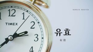 韓国語で「有効」とは?【유효】意味を勉強しよう!