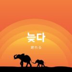 韓国語で「遅れる」とは?【늦다】意味を勉強しよう!