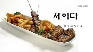 韓国語で「胃もたれする」とは?【체하다】意味を勉強しよう!
