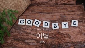 韓国語で「別れ」とは?【이별】意味を勉強しよう!