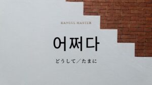 韓国語で「どうして・たまに」とは？【어쩌다】意味を勉強しよう！