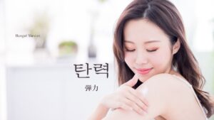 韓国語で「弾力/ハリ」とは?【탄력】意味を勉強しよう!