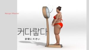 韓国語で「非常に大きい」とは?【커다랗다】意味を勉強しよう!