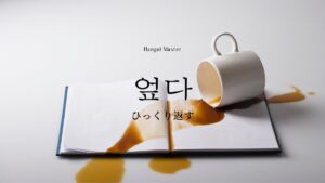 韓国語で「ひっくり返す」とは？【엎다】意味を勉強しよう！
