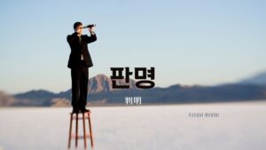 韓国語で「判明」とは?【판명】意味を勉強しよう!
