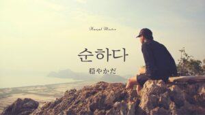 韓国語で「穏やかだ」とは?【순하다】意味を勉強しよう!
