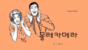 韓国語で「ドッキリ」とは？【몰래카메라】意味を勉強しよう！