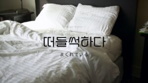 韓国語で「まくれている」とは?【떠들썩하다】意味を勉強しよう!