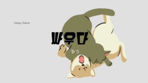 韓国語で「争う」とは?【싸우다】意味を教えて!