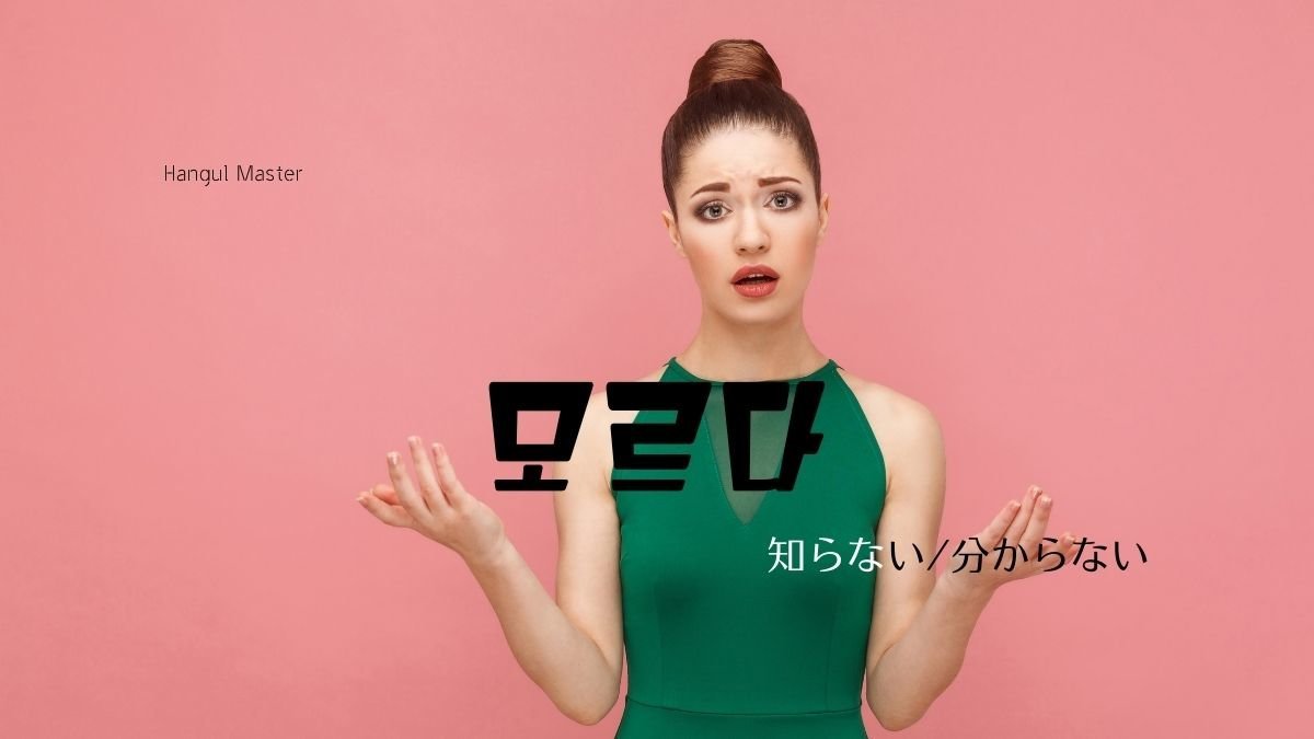 韓国語で 知らない 分からない とは 모르다 意味を教えて 韓国語で 知らない 分からない とは 모르다 意味を教えて