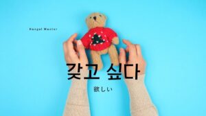 韓国語で「欲しい」とは？【갖고 싶다】意味を勉強しよう！