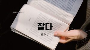 韓国語で「細かい」とは?【잘다】意味を勉強しよう!