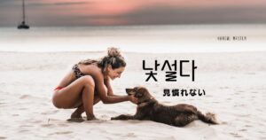 韓国語で「見慣れない」とは?【낯설다】意味を勉強しよう!