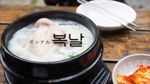 韓国語で「ポンナル」とは？【복날】意味を勉強しよう！