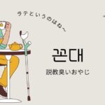 韓国語「ッコンデ」とは？【꼰대】意味とラテヌンマリヤ！