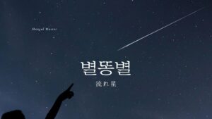 韓国語で「流れ星」とは？【별똥별】意味と活用法